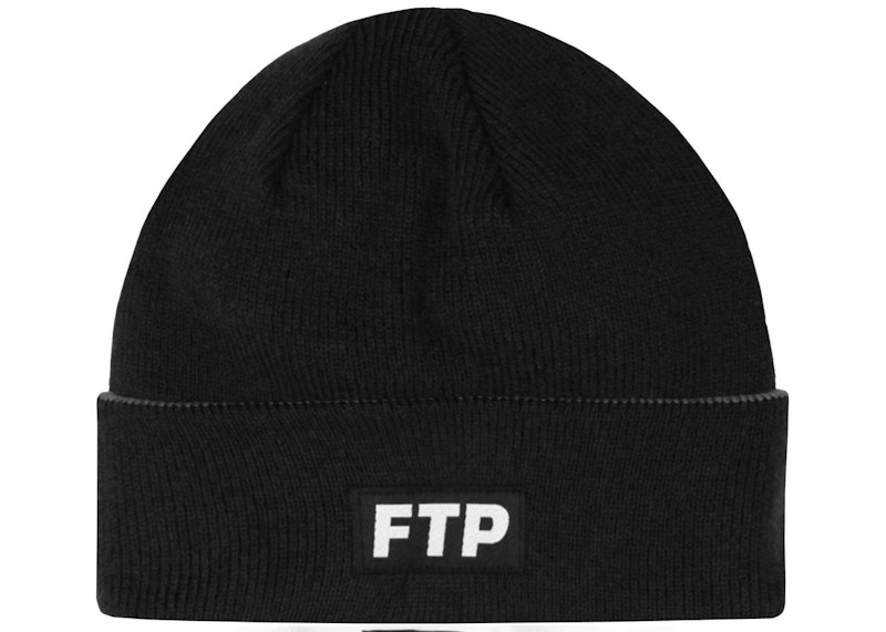 FTP Reversible Logo Beanie Zwart