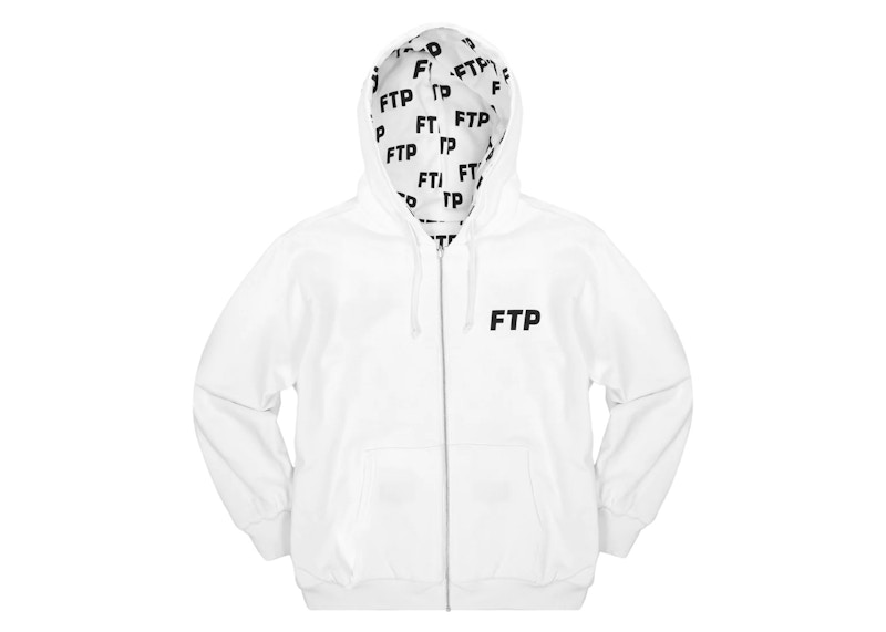 FTP Reversible Logo Hoodie Wit