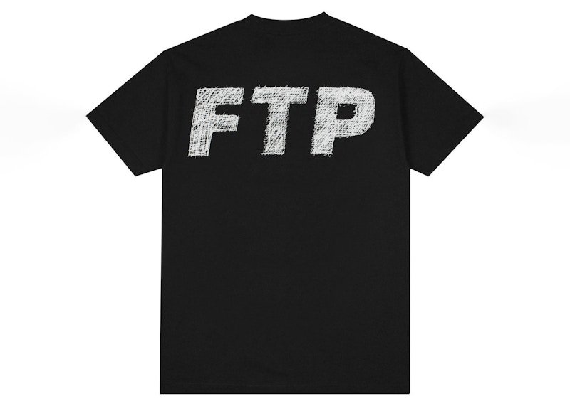 FTP Scribble Logo Tee Zwart