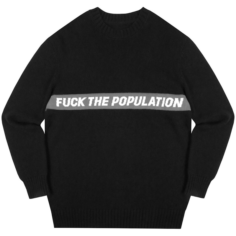 FTP Spell Out Knit Sweater Zwart