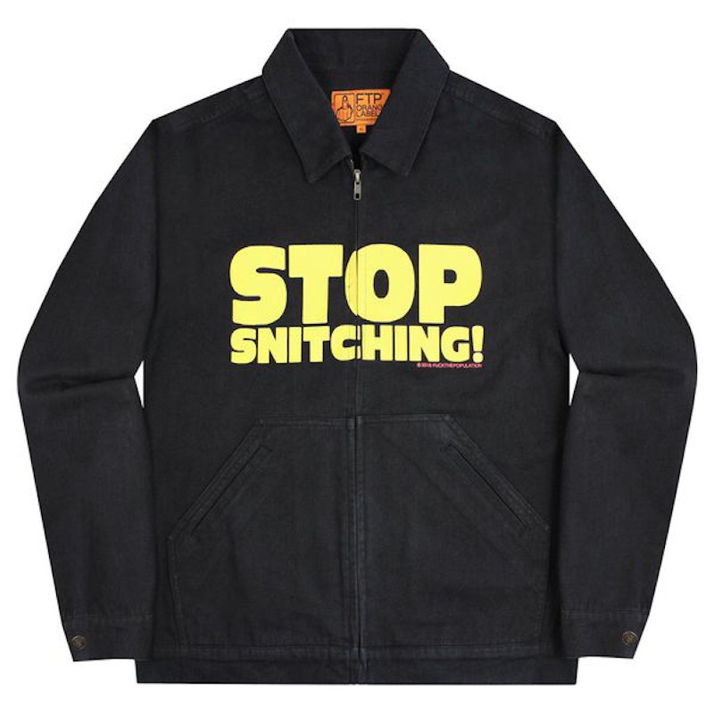 FTP Stop Snitching Jacket Zwart
