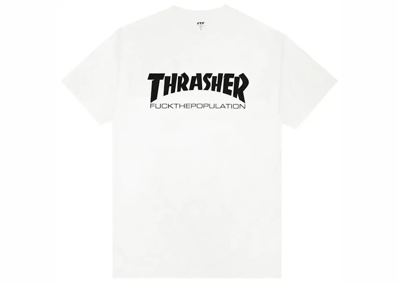 FTP Thrasher Logo Tee Wit