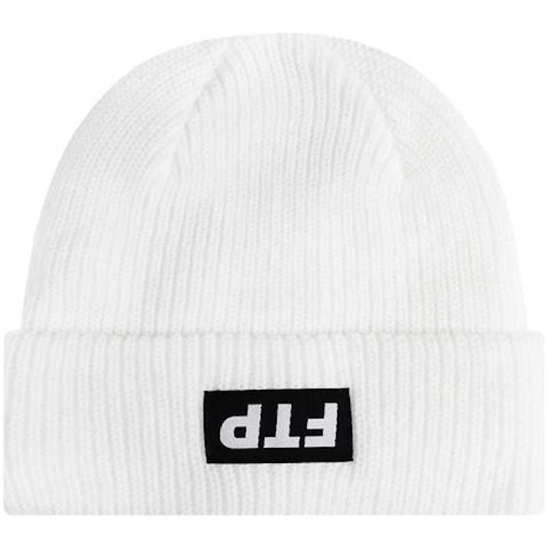 FTP Upside Down Logo Beanie Wit