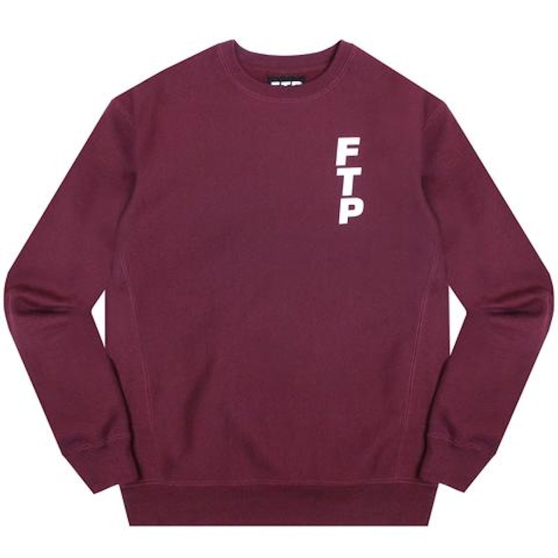 FTP Vertical Logo Crewneck Maroon