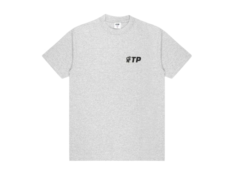 FTP x Famous Logo Tee Heather Grijs