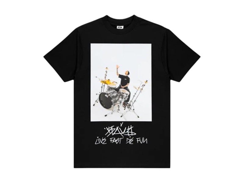 FTP x Famous Travis Barker Photo Tee Zwart