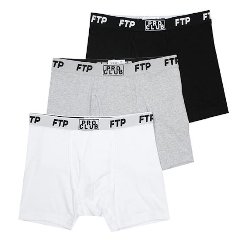 FTP x Pro Club 3 Pack Boxer Briefs Multi Multicolor