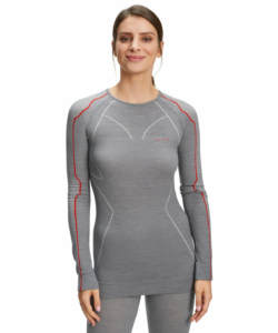 Falke WT Longsleeved Shirt Regular w Dessin Gris