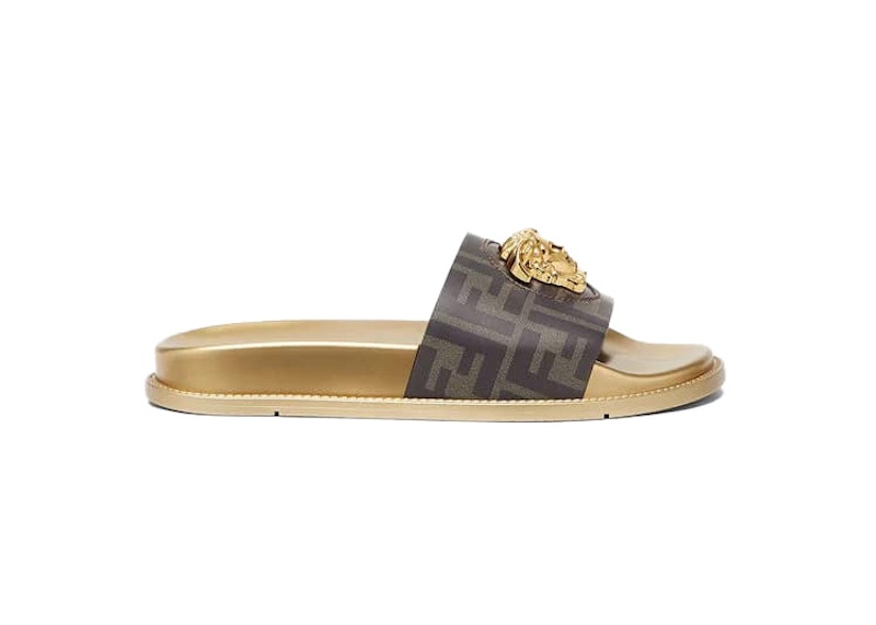 Fendi Fendace FF Sliders Bruin