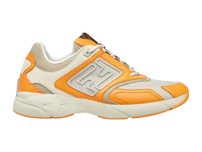 Fendi Logo Low-top Oranje