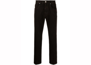 Fendi Mid Rise Straight Cut Jeans Bruin
