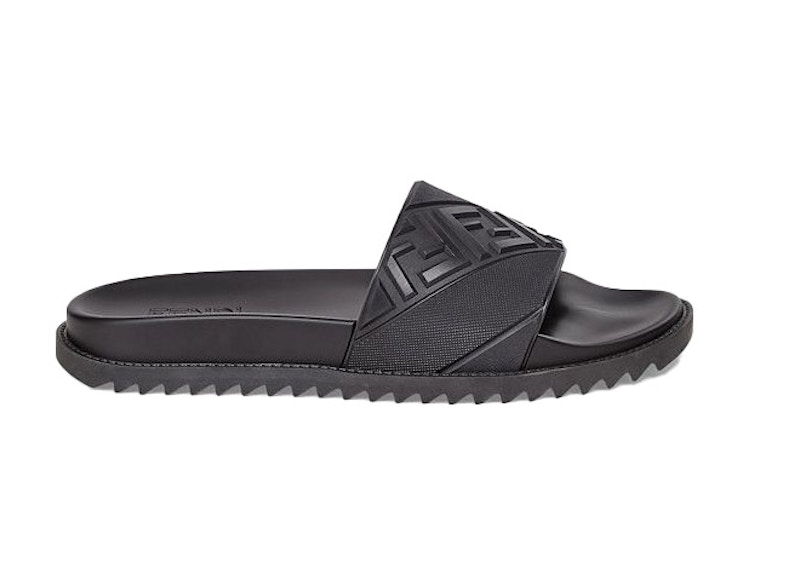 Fendi Slides Zwart