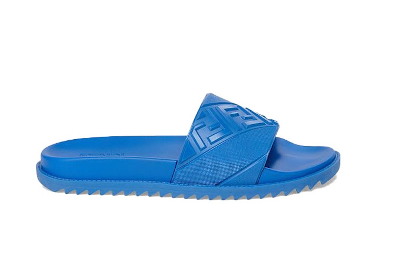Fendi Slides Blauw
