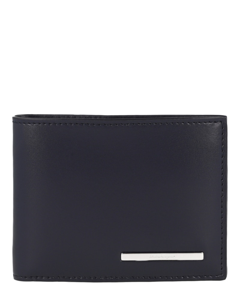 Ferragamo Crosta Bifold Wallet Blauw