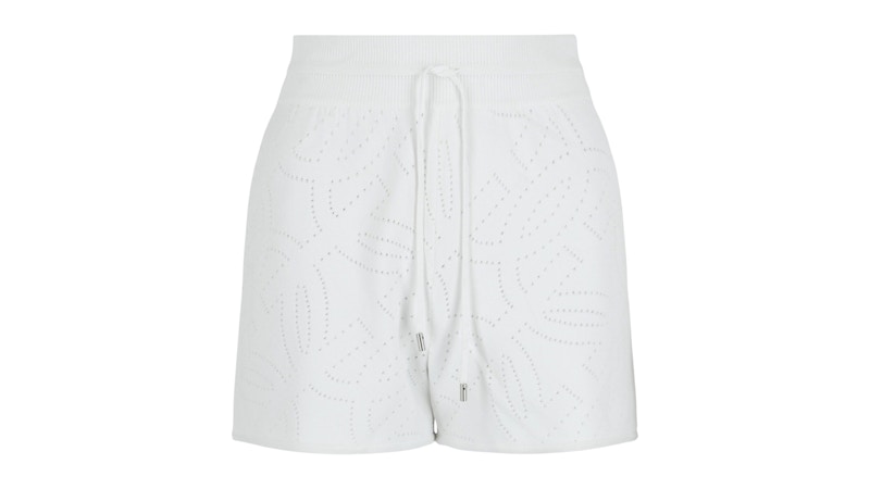 Ferragamo Gancini Pattern Drawstring Shorts Wit