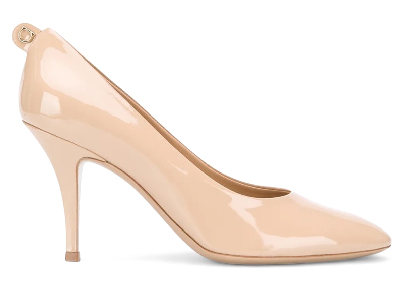 Ferragamo Gancini Pointed-Toe Pumps Neutrals