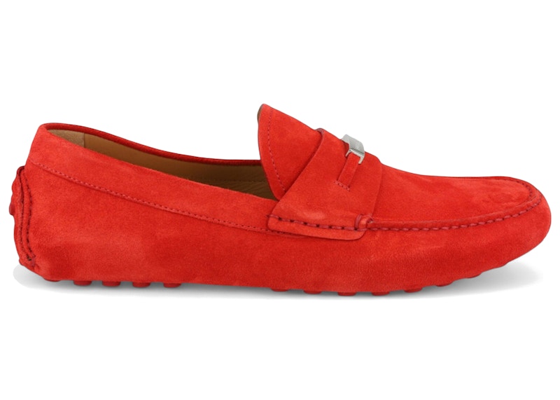 Ferragamo Grenoble Suede Drivers Rood