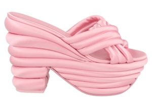 Ferragamo Rey Platform Sandals Bone