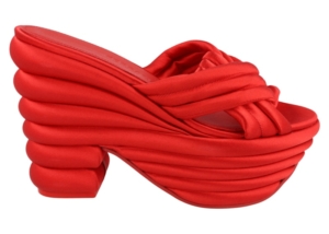 Ferragamo Rey Platform Sandals Rood