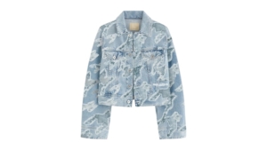 Free Refills Checks Distressed Jacket Blauw