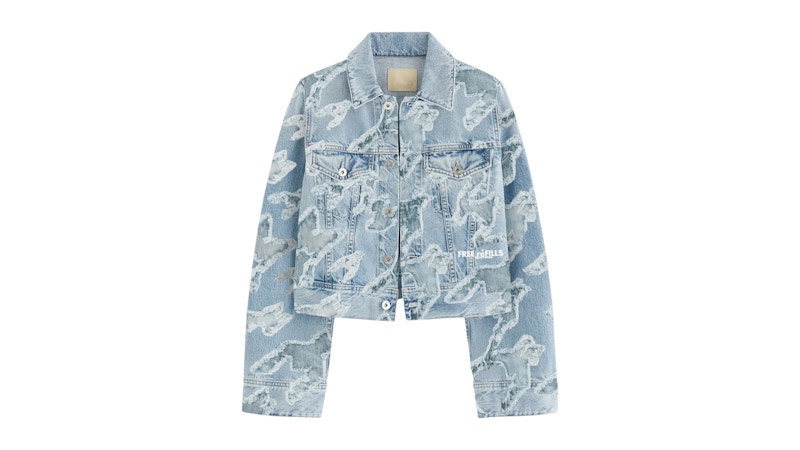 Free Refills Checks Distressed Jacket Blauw