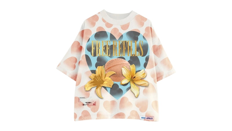 Free Refills Hearts 1 Tee Wit
