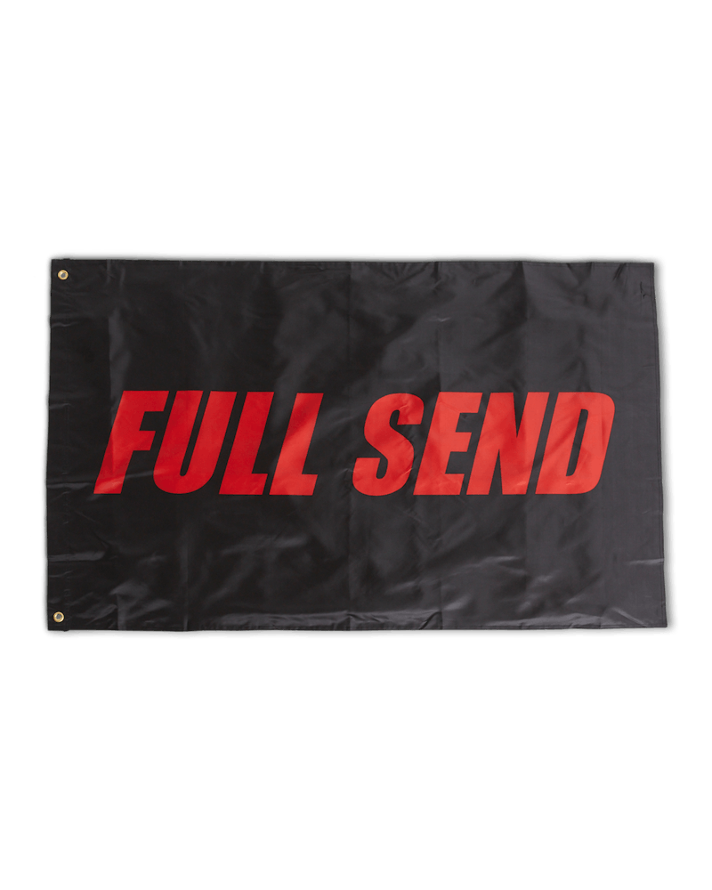 Full Send Logo Flag Zwart