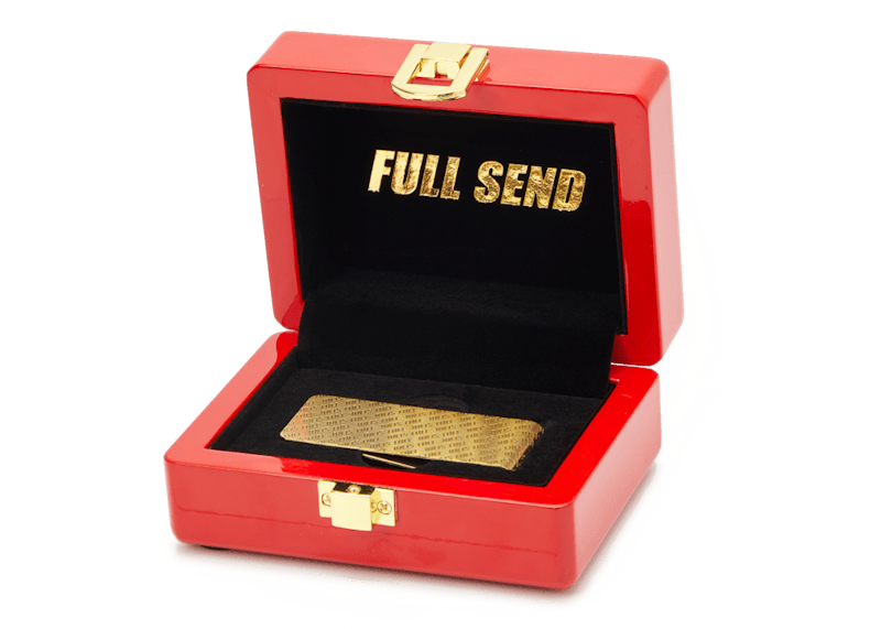 Full Send Money Clip Goud