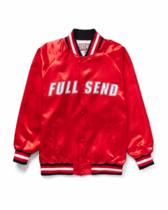 Full Send Satin Jacket Rood