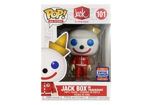 Funko Pop! Ad Icons Jack In The Box Jack Box In Tracksuit 2021 Virtual Funkon Exclusive /2000 Figure #101