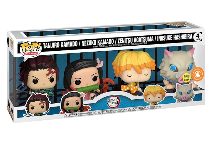 Funko Pop! Animation Demon Slayer GITD Crunchyroll Exclusive 4-Pack