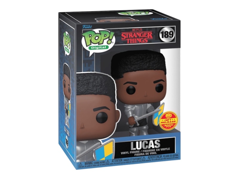 Funko Pop! Digital Stranger Things Lucas Armor NFT Release Figure #189