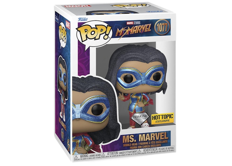 Funko Pop! Marvel Studios Ms. Marvel Diamond Collection Hot Topic Exclusive Figure #1077