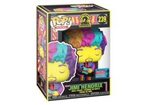 Funko Pop! Rocks Authentic Hendrix Blacklight Jimi Hendrix 2021 Fall Convention Exclusive Figure #239