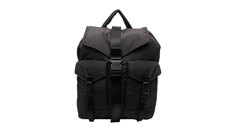 Ganni Tech Backpack Bag Zwart