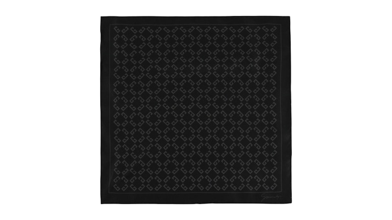 Givenchy 4G Monogram Pocket Square Zwart