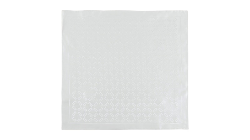 Givenchy 4G Monogram Pocket Square Wit