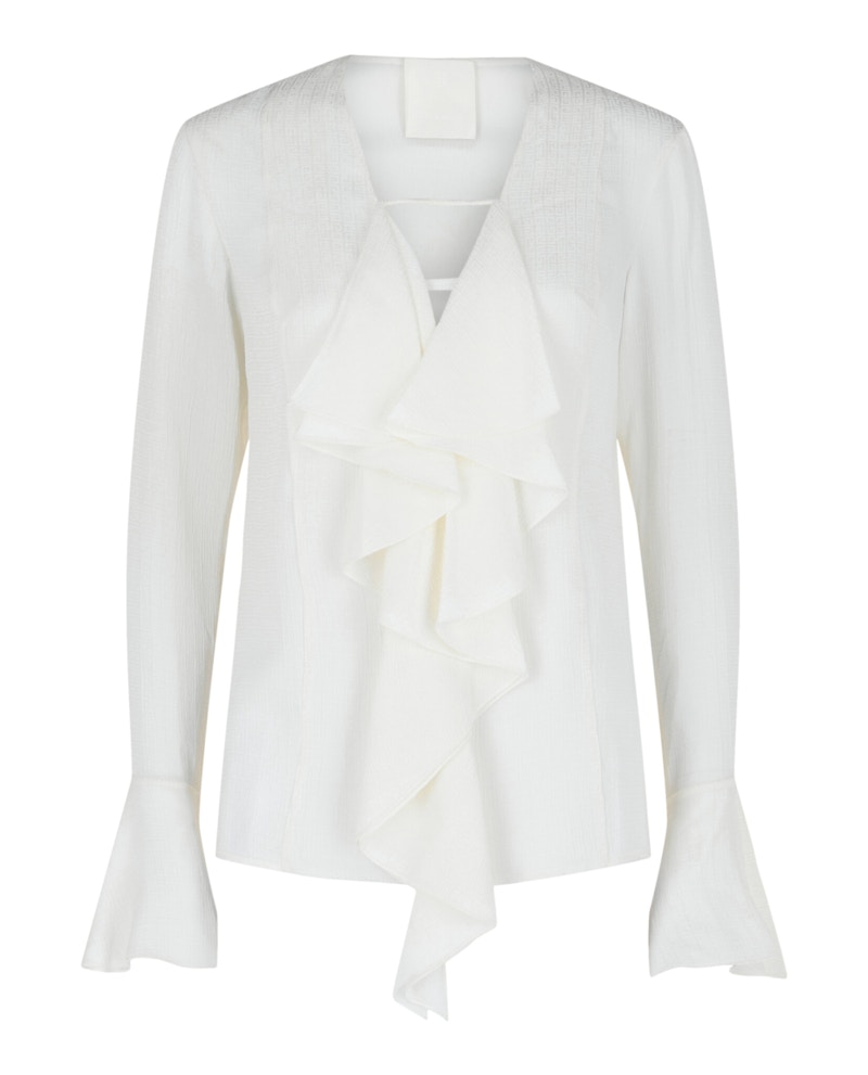 Givenchy 4G Pattern Silk Blouse Wit
