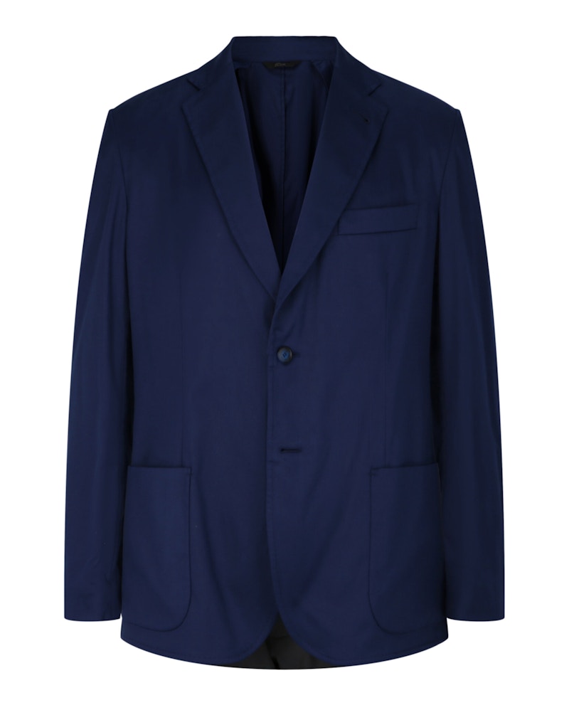 Brioni Deconstructed Single Breasted Blazer Sapphire