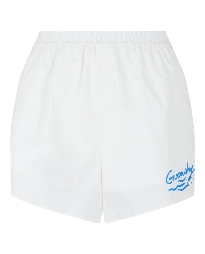 Givenchy Logo Mini Shorts Wit