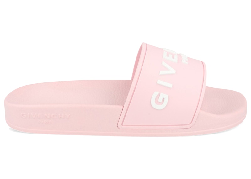 Givenchy Logo Signature Slides Light Roze