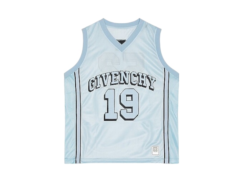 Givenchy Mesh Basketball Jersey Light Blauw