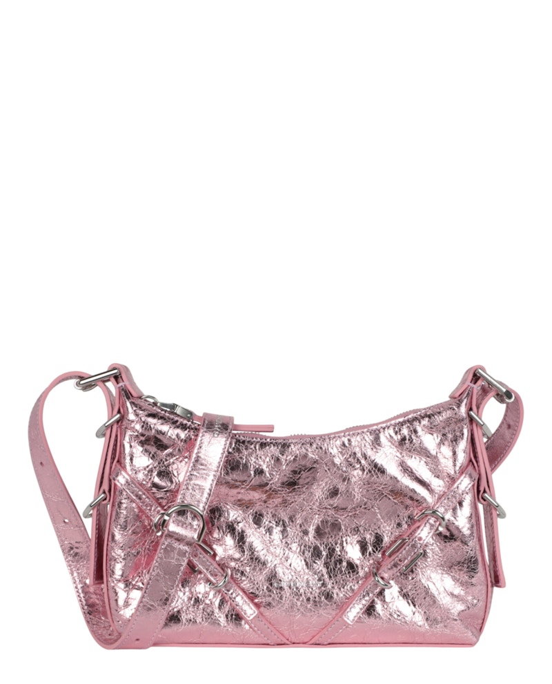 Givenchy Mini Voyou Bag In Laminated Leather Roze