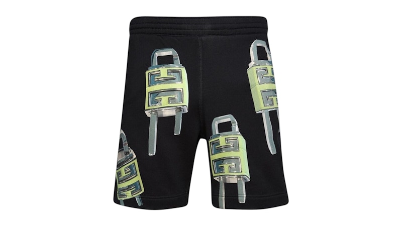 Givenchy Padlock Design Board Fit Shorts Zwart