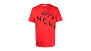 Givenchy Refracted Embroidered Logo Oversized T-Shirt Rood