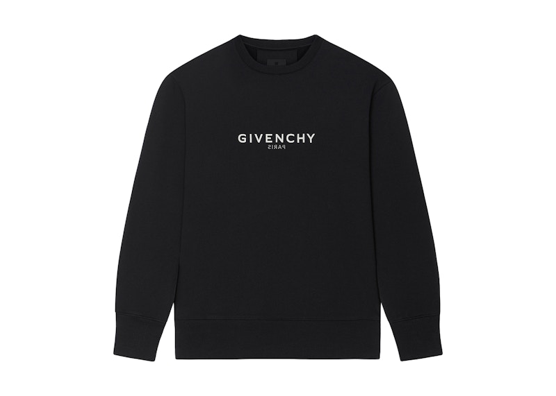 Givenchy Reverse Slim Fit Fleece Sweatshirt Zwart