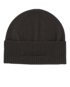Givenchy Ribbed Embroidered Logo Beanie Quartz Multi Multicolor