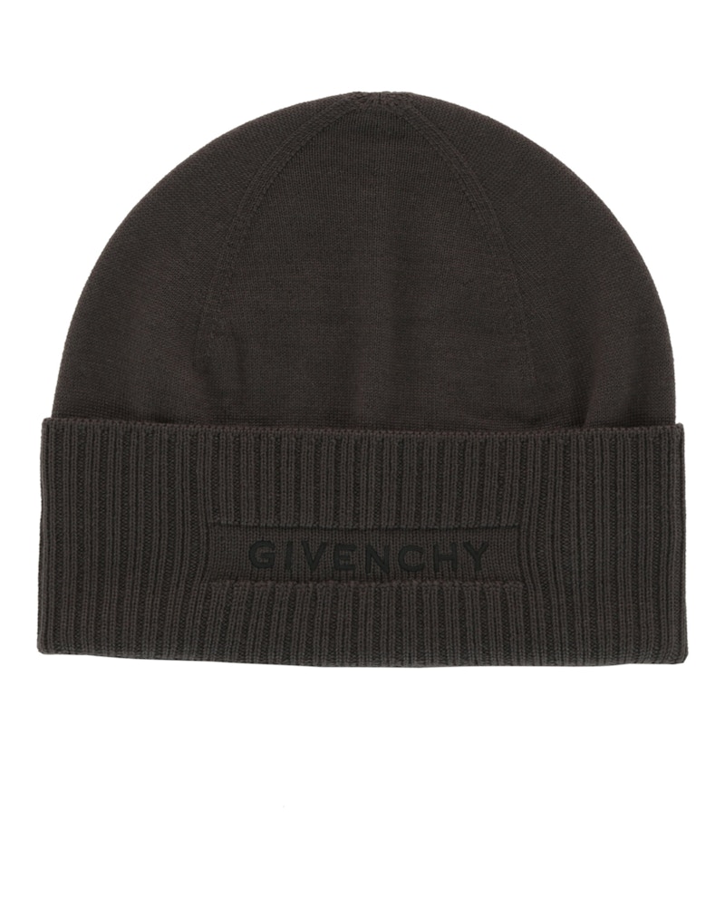Givenchy Ribbed Embroidered Logo Beanie Quartz Multi Multicolor