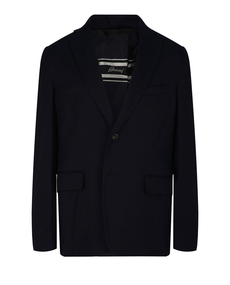 Brioni Single Breasted Blazer Blauw
