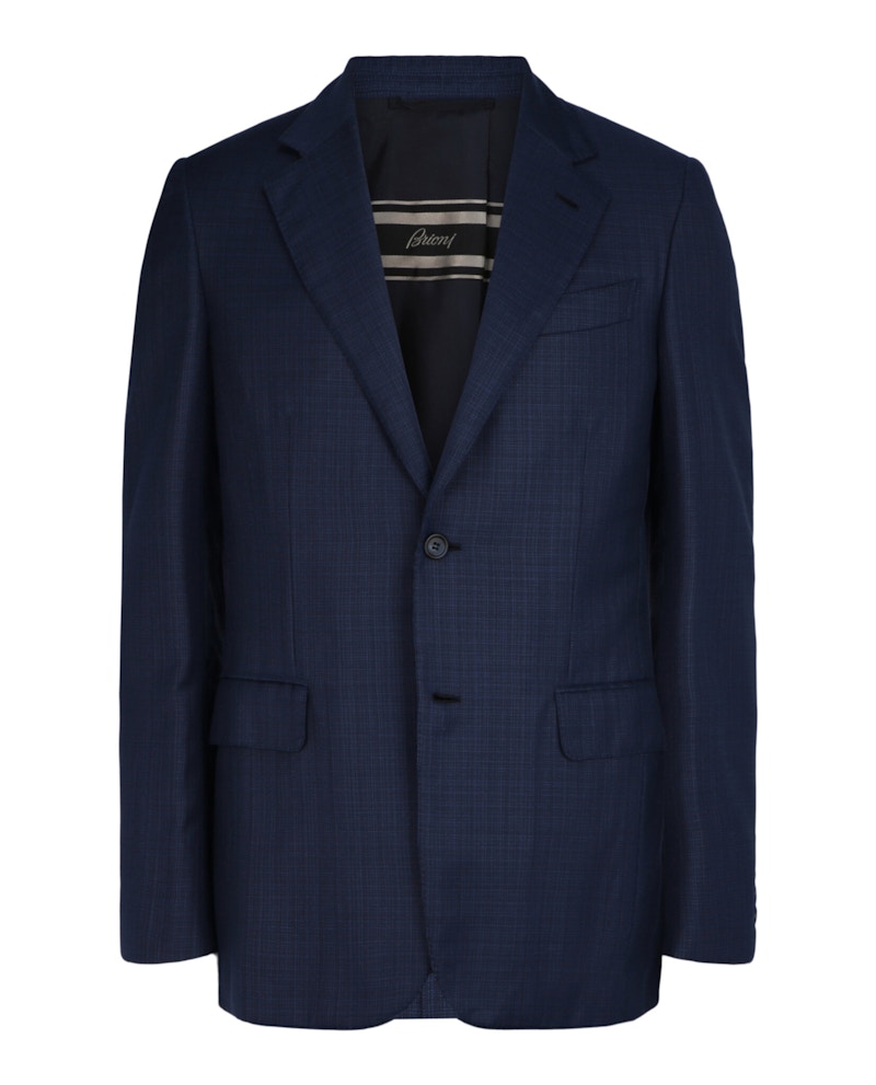 Brioni Single Breasted Wool Blazer Sapphire